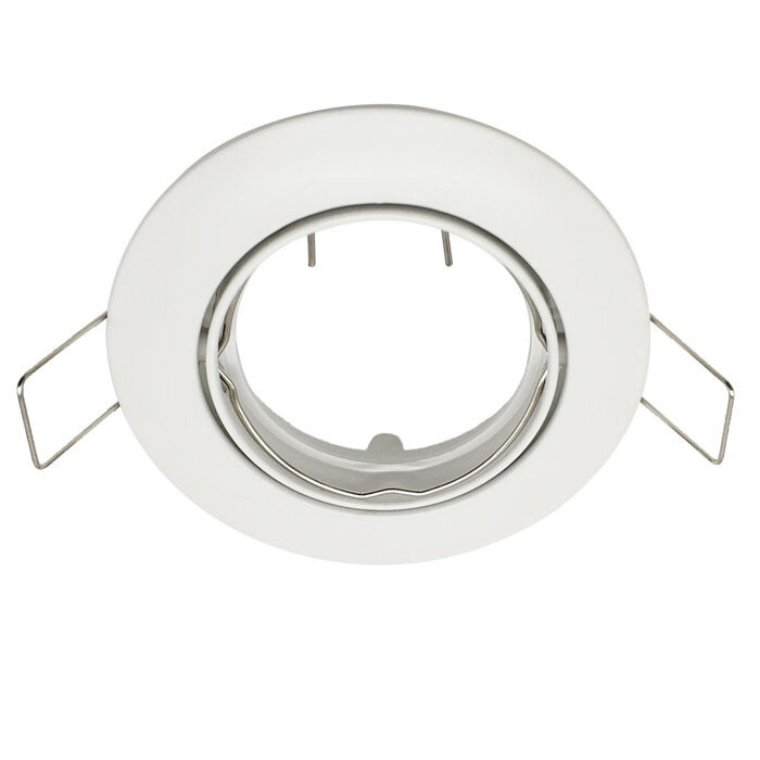 Moderne kantelbare inbouwspot wit - Ash