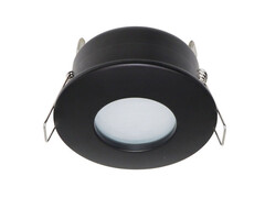 Moderne inbouwspot zwart IP44 - Rex