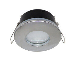 Moderne inbouwspot zilver IP44 - Rex