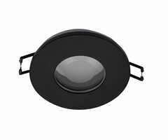 Moderne zwarte inbouwspot IP44 - Ray