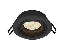 Moderne kantelbare inbouwspot zwart - Sam