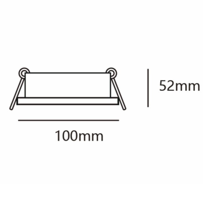 Moderne inbouwspot zwart met wit - Ace