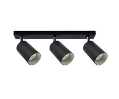 Moderne mat zwarte plafondlamp - Oak