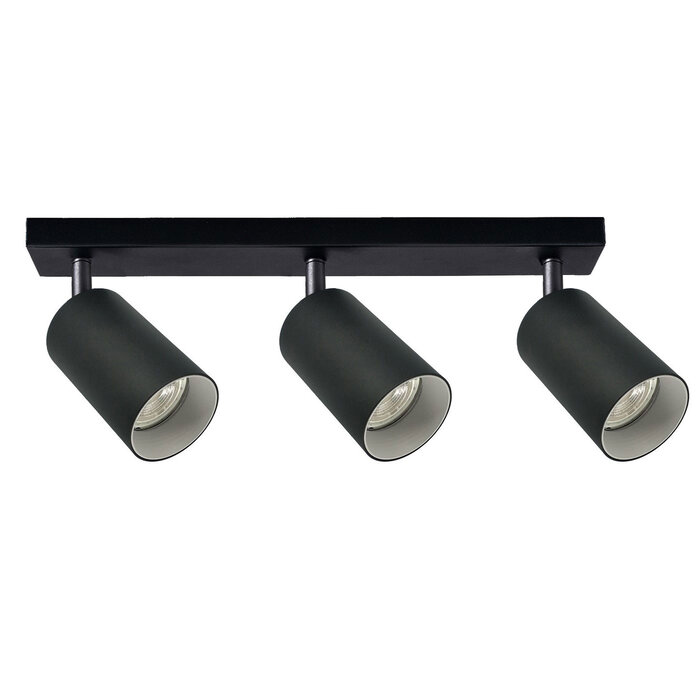 Moderne mat zwarte plafondlamp - Oak