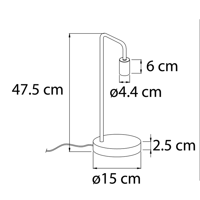 Moderne tafellamp goud - Orelia