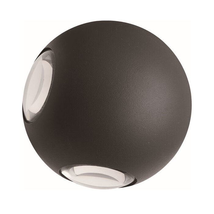 Bolvormige buitenwandlamp Cosmo - zwart