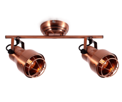 Industriële plafondlamp Boston - koper