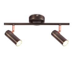 Moderne plafondlamp met 2 spots - Auburn