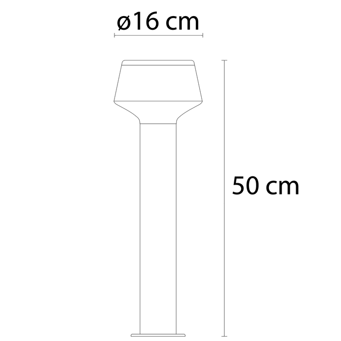 Industriële staande buitenlamp - Jay