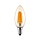 E14 dimmable LED filament candle lamp with amber glass | 5.5W 2200K