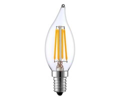 E14 dimbare LED filament kaarslamp met helder glas | 5.5W 2700K
