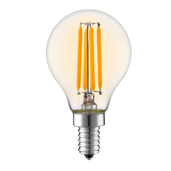 E14 dimbare LED filament lamp met amber glas | 5.5W 2200K