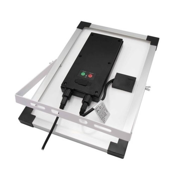 Solar light chain 20 meters 20 lights with double filament, 10W solar panel