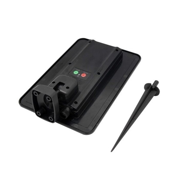 Solar light chain 10 meters 20 lights with hanging fitting, 6W solar panel