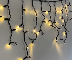 IJspegelverlichting koppelbaar | vanaf 3 meter met 114 LEDs – warm wit | rubber
