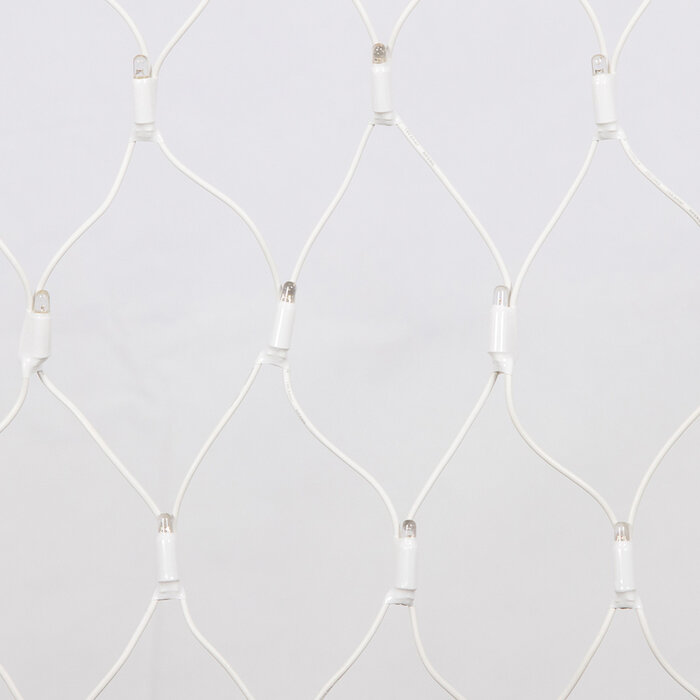 Koppelbare netverlichting wit | vanaf 2 m² | 200 LEDs | warm wit | rubber