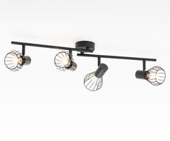 Plafondlamp Faith 4-lichts - zwart
