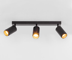 Moderne mat zwarte plafondlamp - Eddy