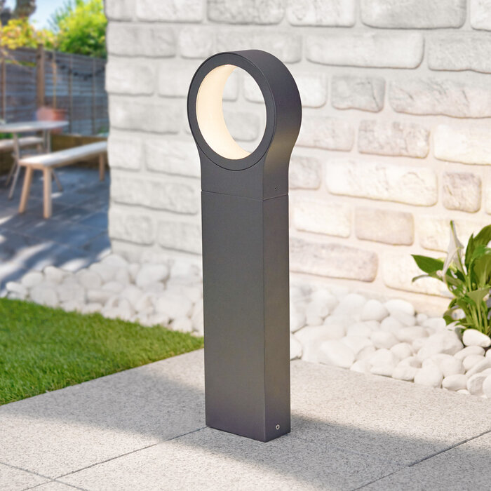 Staande buitenlamp antraciet Leonardo, 50 cm