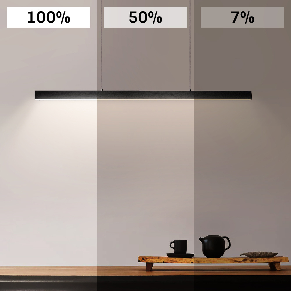 Minimalistische hanglamp Andre met diverse dimopties - zwart
