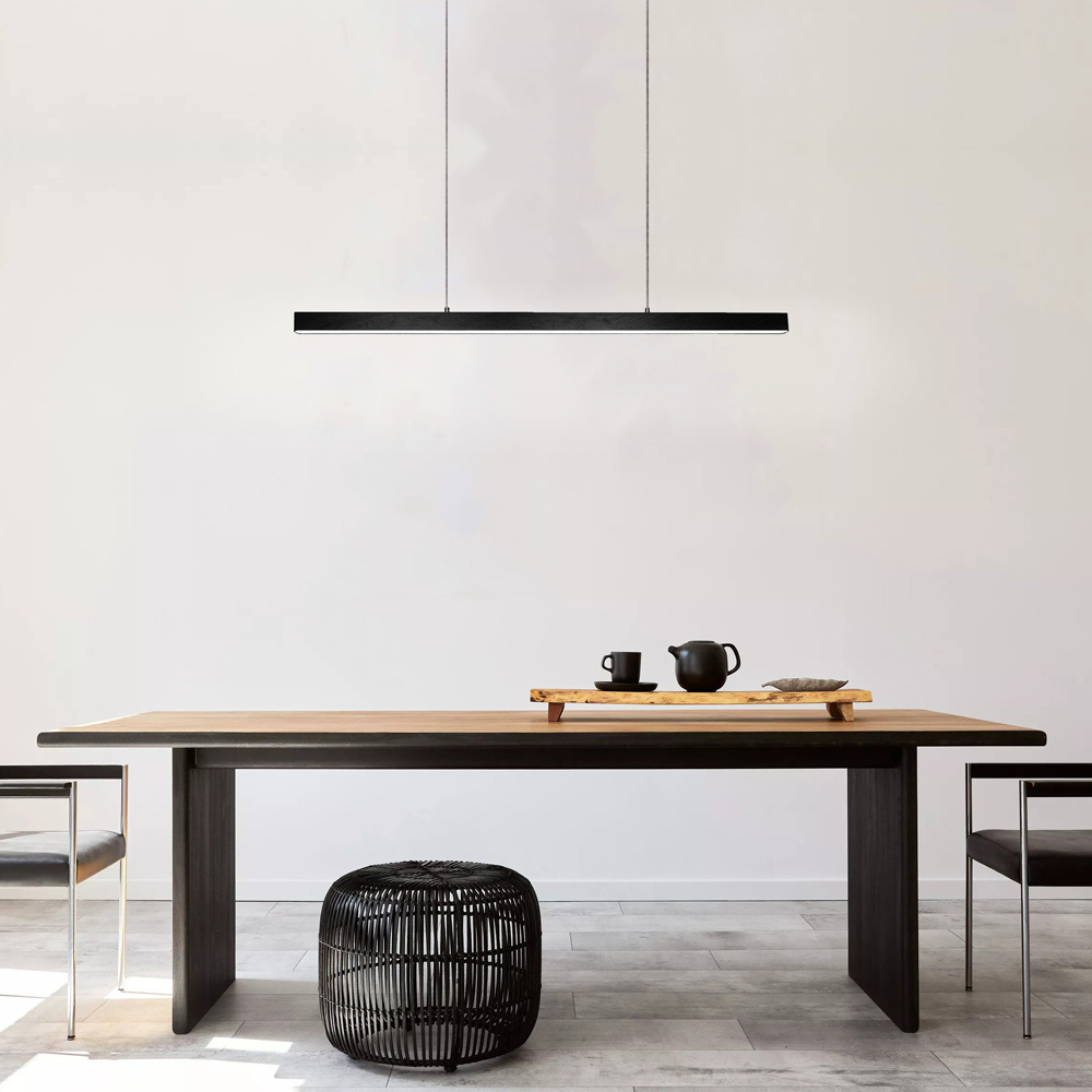 Minimalistische hanglamp Andre met diverse dimopties - zwart