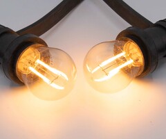 Warm witte LED lampen met dubbele filament, dimbaar - 2 watt