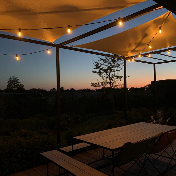 Warm white LED bulbs with double filament - 2 watts