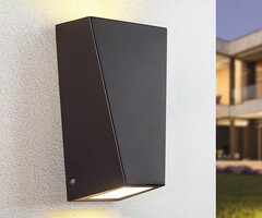 RVS moderne wandlamp zwart 2-lichts - Luisa