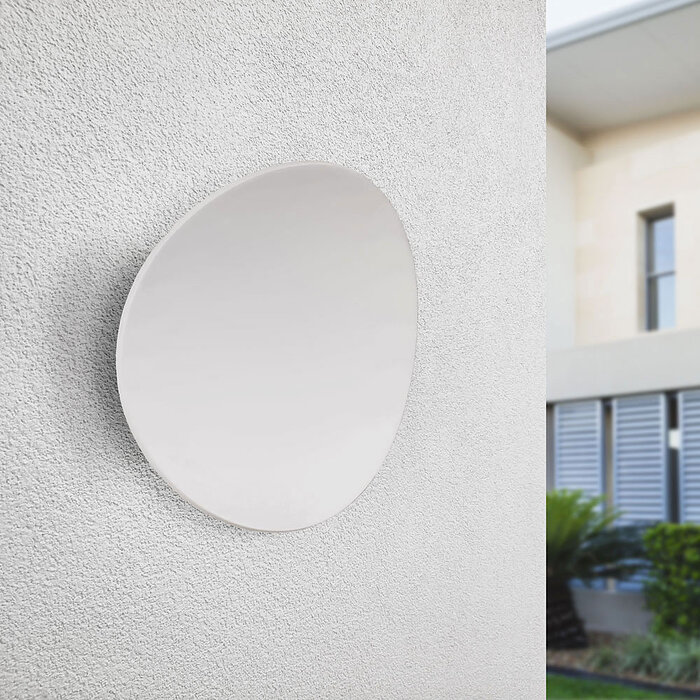 Design muurlamp buiten Ozzy - wit