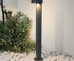 Industriële buiten vloerlamp Ferris - antraciet