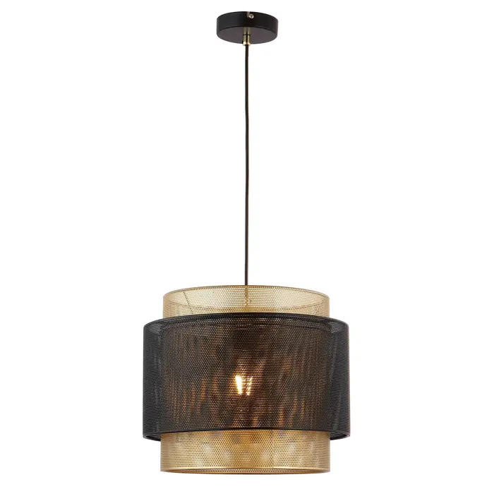 Hanglamp Lauren  - zwart met goud