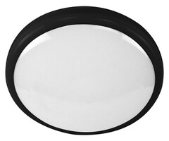 Plafonnière met noodunit | CCT switch 3000K/4000K/6500K | Zwart