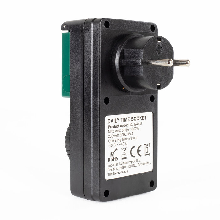 Time switch with extensive options for outside use