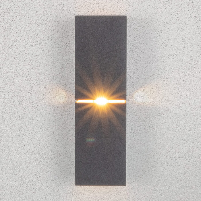 Modern wall lamp black and gold - Zev