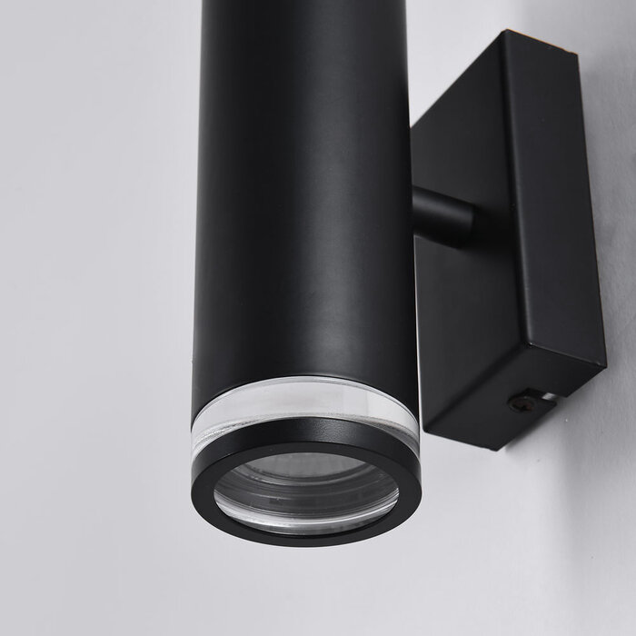 Industriële wandlamp Yara - mat zwart