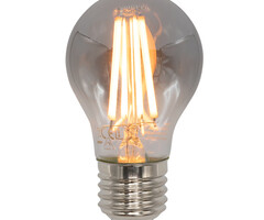 E27 dimbare filament LED lamp, Ø60mm, 8,5W, smoke glas