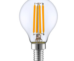 E14 dimmable LED filament lamp with clear glass | 5.5W 2700K