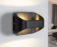 Moderne wandlamp Essen - zwart