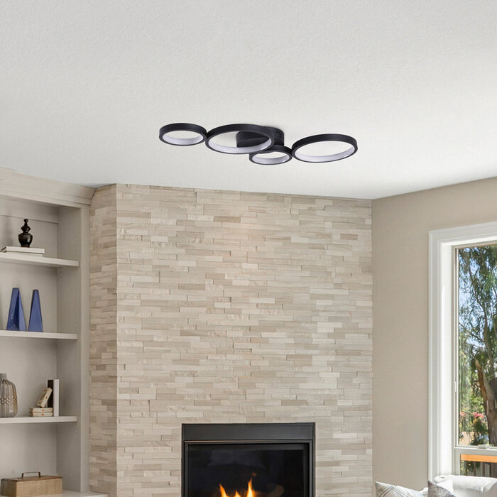 Moderne plafondlamp incl. 3-staps dim - Lynn (geïntrigeerde LEDs)