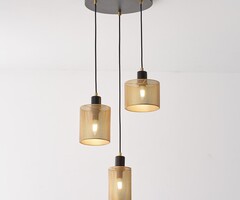 Plafondlamp Avery - zwart met goud