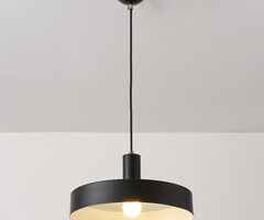 Moderne mat zwarte hanglamp - Bijou