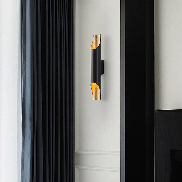 Matte black wall lamp - Madison