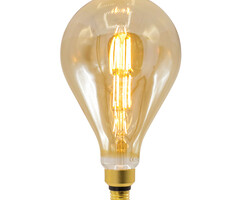 10W double decker filament lamp XXL, 2000K, amber glass Ø160 - dimmable