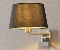 Wandlamp met zwarte kap - Abella