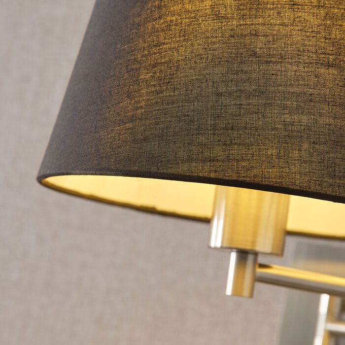 Wandlamp met zwarte kap - Abella