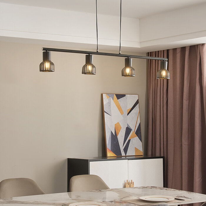 Industriële zwarte hanglamp - Xavier