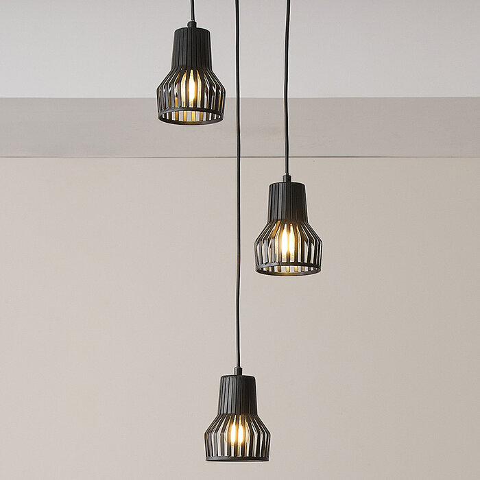 Industriële bruine plafondlamp - Hailey