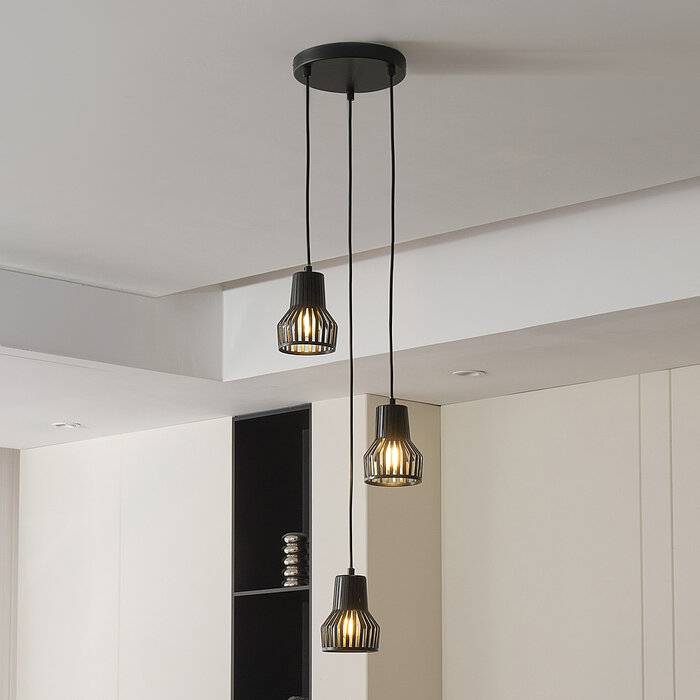 Industriële bruine plafondlamp - Hailey