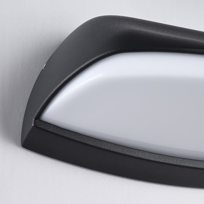 Industriële buiten muurlamp Jessy - zwart