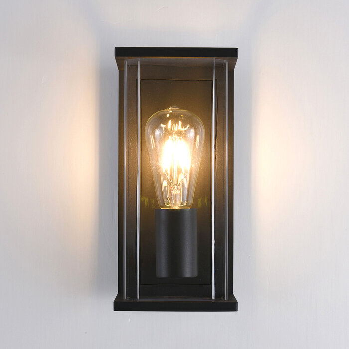 Moderne buitenwandlamp Flavio IP44 - antraciet